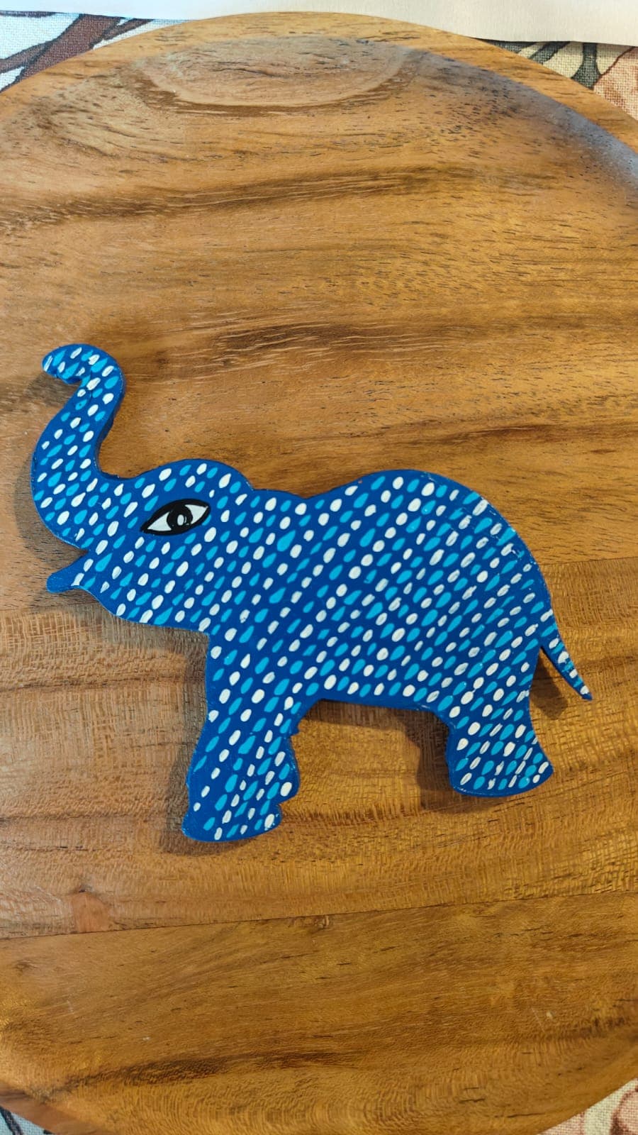 Blue Elephant Magnet view 1