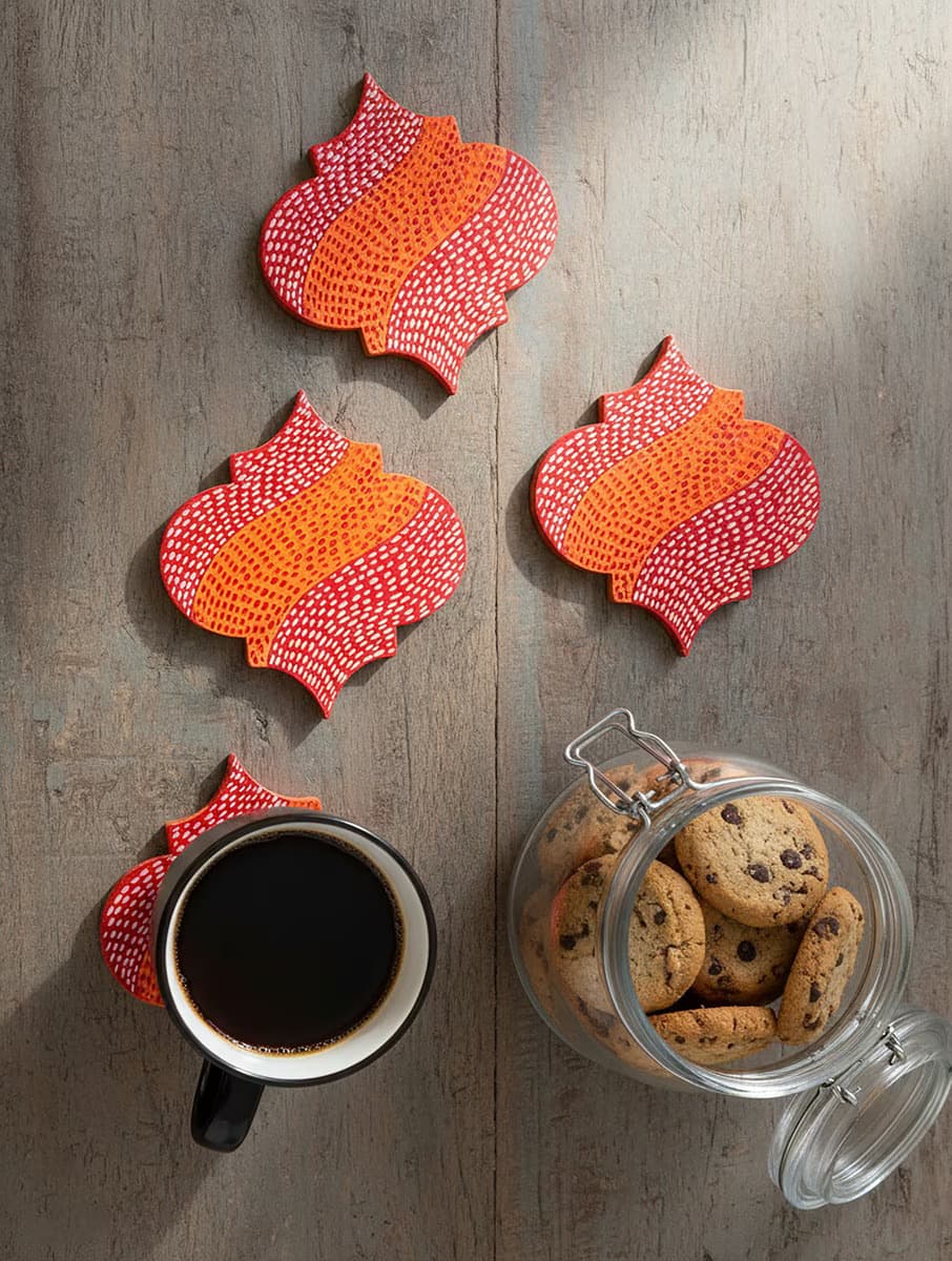 Ogee Coasters - Set of 4