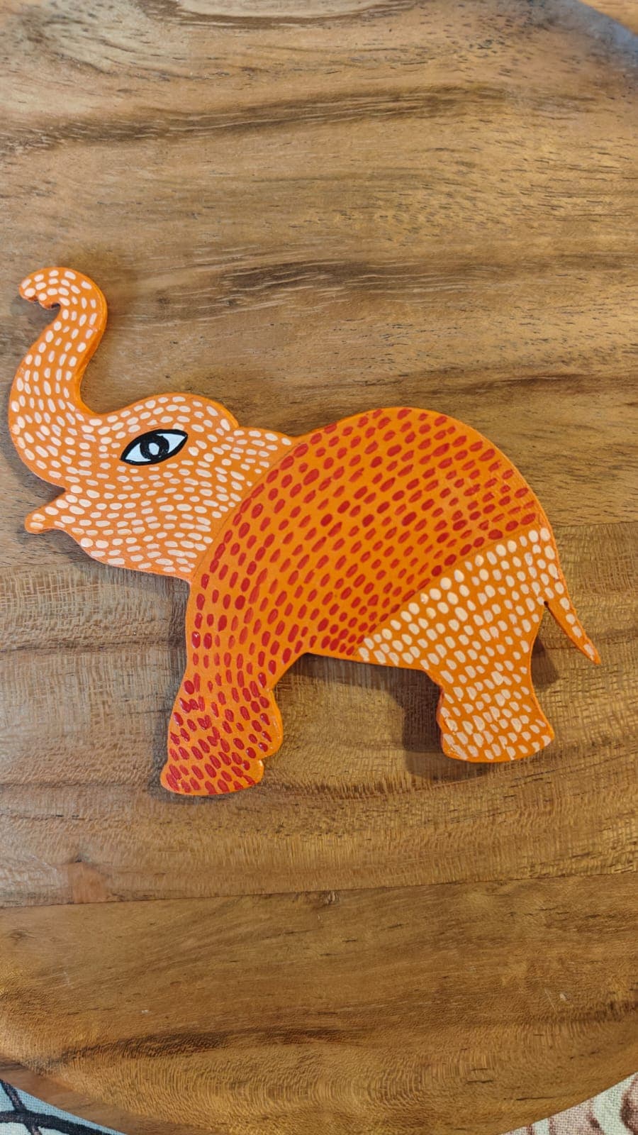 Orange Elephant Magnet